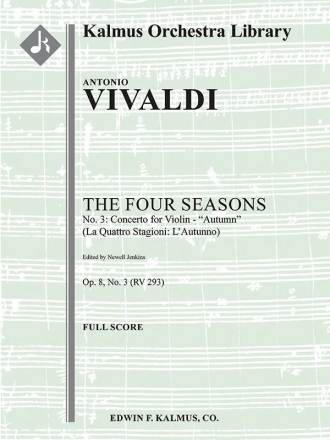 Concerto for Violin in F - Autumn) s/o Scores