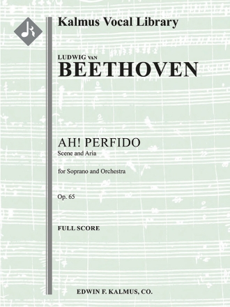 Ah! Perfido (high voice/orch score) Scores