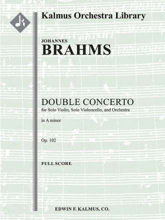 Double Concerto Violin Cello (f/o sc) Scores