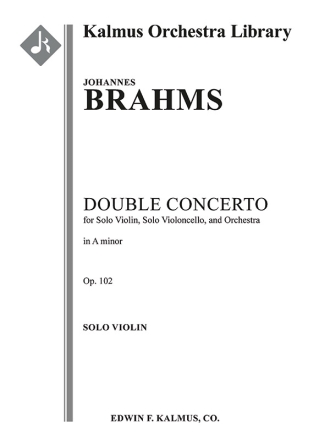 Double Concerto Violin and Cello Solo VN Full Orchestra