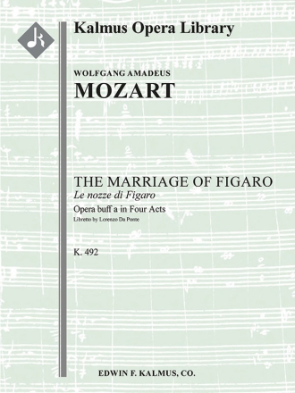 The Marriage of Figaro Light Opera Score Scores