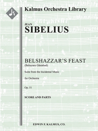 Belshazzar's Feast Op. 51 (f/o) Full Orchestra