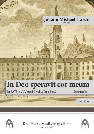 In Deo speravit cor meum fr SATB, 2 Vl, Vc und Orgel (2 Trp ad lib.) Partitur