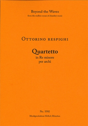 Quartetto in Re minore, 1909 (score & parts) String Instrument(s) Score & 4 string parts