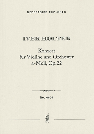 Konsert for violin og orkester Op. 22 Violin & Orchestra