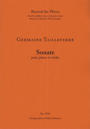 Sonate pour piano and violon (Piano performance score & part) Strings with piano Piano Performance Score & Violin part