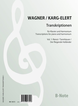 Transkriptionen fr Klavier und Harmonium (Karg-Elert) Vol.1 Klavier,Harmonium Spielnoten