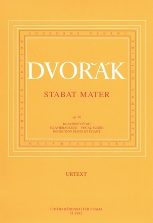 Stabat mater op.58 fr Soli, Chor und Orchester Klavierauszug