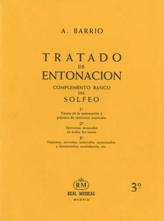 Adelino Barrio, Tratado de Entonacin, 3 Alle Instrumente Buch