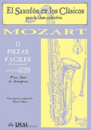 Wolfgang Amadeus Mozart, 12 Piezas Fciles Saxophone Buch