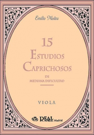 15 estudios caprichosos de mediana dificultad para viola (intermediate level)