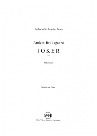 Anders Brdsgaard, Joker Klavier Buch