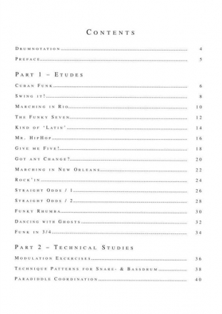 Michael Axen, Contemporary Drum Compositions Rhythmic Studies Schlagzeug Buch