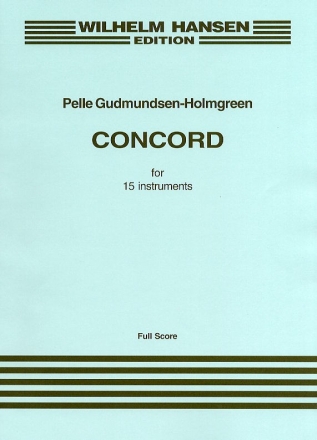 Pelle Gudmundsen-Holmgreen, Concord Chamber Ensemble Partitur