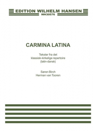 Soren Birch_Herman V. Tooren, Soren Birch-Herman Van Tooren: Carmina L  Chorpartitur