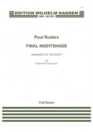 Poul Ruders, Final Nightshade - An Adagio Of The Night Orchestra Partitur