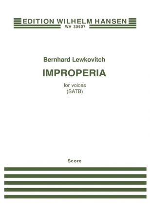 Bernhard Lewkovitch, Improperia SATB Klavierauszug