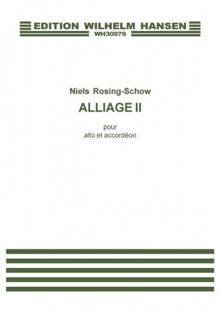 Niels Rosing-Schow, Alliage II Viola and Accordion Partitur