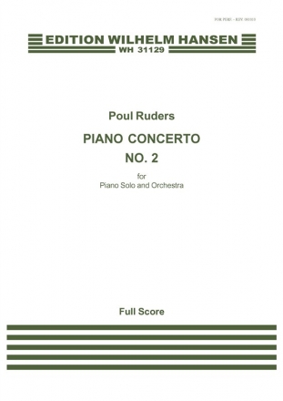 Poul Ruders, Piano Concerto No.2 Piano and Orchestra Partitur