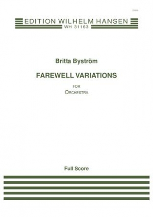 Britta Bystrm, Farewell Variations Orchestra Partitur