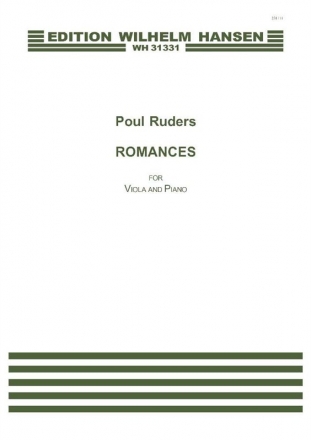 Poul Ruders, Romances Viola und Klavier Partitur + Stimmen