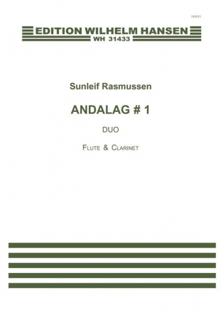 Sunleif Rasmussen, Andalag # 1 Flte und Klarinette Buch