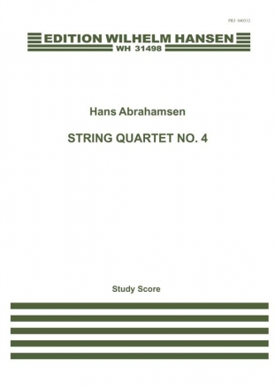 Hans Abrahamsen, String Quartet No.4 Streichquartett Partitur