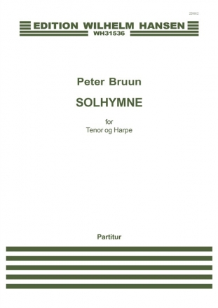 Peter Bruun, Solhymne Tenor Voice and Harp Buch