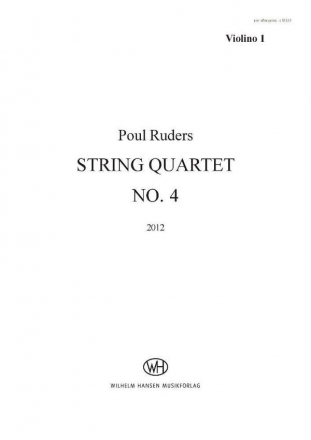 Poul Ruders, String Quartet No.4 Streichquartett Stimmen-Set