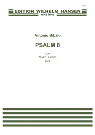 Antonio Bibalo, Pslam 8 SATB a Cappella Klavierauszug