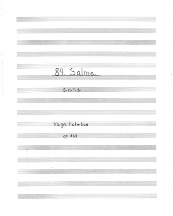 Vagn Holmboe, Polovetzian Dance And Chorus SATB a Cappella Klavierauszug