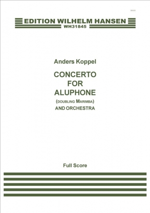 Anders Koppel, Concerto For Aluphone Marimba and Orchestra Partitur