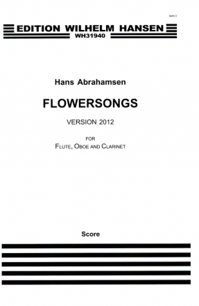 Flowersongs for flute, oboe and clarinet score