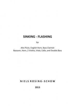 Niels Rosing-Schow, Schow Sinking Flashing Ensemble Klavierauszug