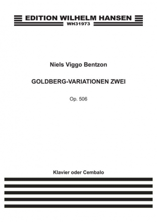 Niels Viggo Bentzon, Goldberg-Var.Ii Op. 506 Klavier Buch