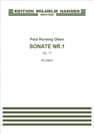 Poul Rovsing Olsen, Sonate Nr. 1 Op 17 Klavier Buch