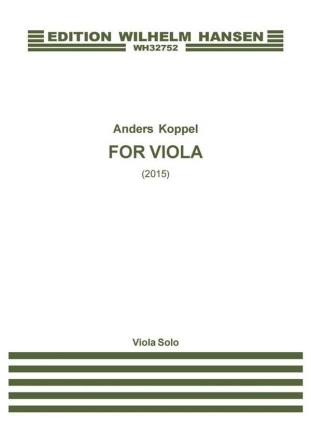 Anders Koppel, For Viola Viola Score