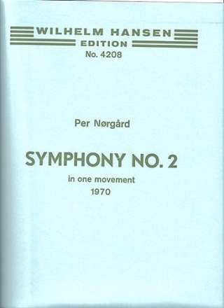 Per Nrgrd, Symphony No. 2 In One Movement Orchestra Partitur