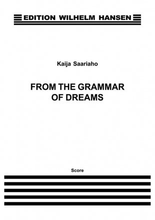 From The Grammar Of Dreams (1988) for soprano and mezzo soprano score