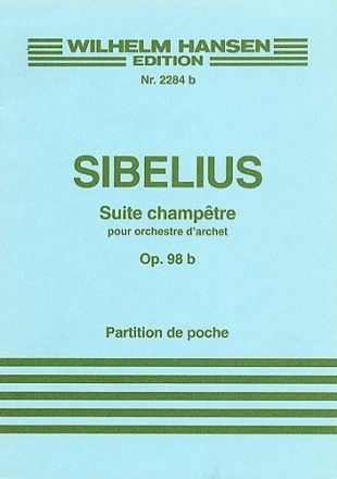 Jean Sibelius, Suite Champetre Op.98b Streichorchester Partitur