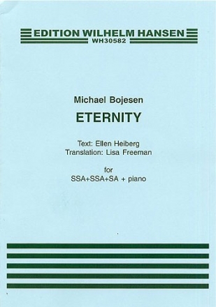 Eternity for female choir (SSA+SSA+SA) and Piano vocal score