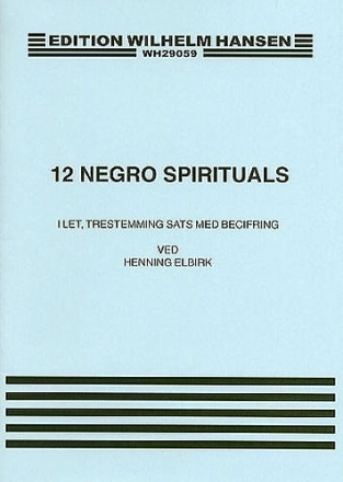 12 Negro Spirituals Vocal Buch