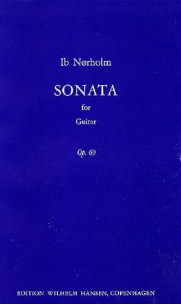 Ib Norholm, Sonata For Guitar Op. 69 Gitarre Buch