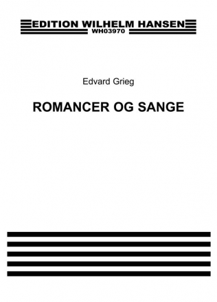 Edvard Grieg, Romancer Og Sange - Bind. 2 Vocal and Piano Buch