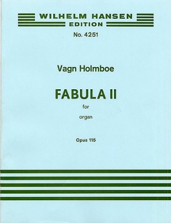 Vagn Holmboe, Fabula II Op.115 Orgel Buch