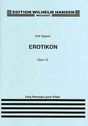 Emil Sjogren, Erotikon Op. 10 Klavier Buch