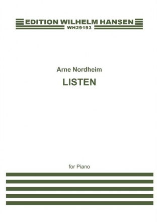 Arne Nordheim, Listen Klavier Buch