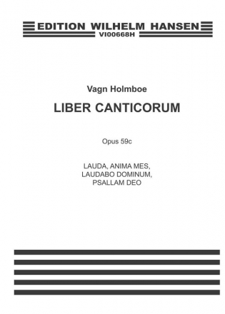 Vagn Holmboe, Liber Canticorum Vol.II Op.59c Orchestra Klavierauszug