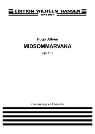 Midsommarvaka op.19 for orchestra reduction for piano 4 hands