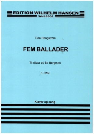 Pan from 5 Ballader for vocal and piano